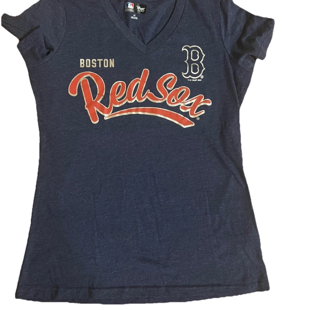 MLB Navy V-Neck T-Shirt
